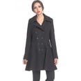 thumbnail image 2 of Women Emma Fit & Flare Wool Blend Pea Coat, 2 of 4