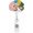 Brain Badge Reel, variant on Healthcare Professional Badge Reel, Retractable ID Card Holder with Decorative Design, White