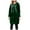 Dark Green, variant on Female Long Sleeve Hoodie Womens Hooded Cardigan Jacket Long Open Front Zipper Thin Fall Winter Warm Outwear with Drawstring and Pockets S