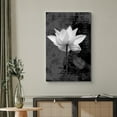 thumbnail image 2 of wall26 Canvas Print Wall Art Black &amp; White Water Lily &amp; Typography Floral Botanical Photography Modern Art Rustic Scenic Relax/Calm Dark for Living Room, Bedroom, Office - 32"x48", 2 of 5