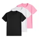 thumbnail image 2 of Pack 3 Playeras Deportivas Mujer Cuello Redondo,Black White Pink,XXL, 2 of 7