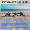 thumbnail image 3 of 1 Pcs 2D Flat License Plate Covers & Frames, Three Sea Turtles For Decorative Front, Waterproof For Decoration Aluminum License Plate Covers & Frames Cover For Men Women, 12" X 6", 3 of 7