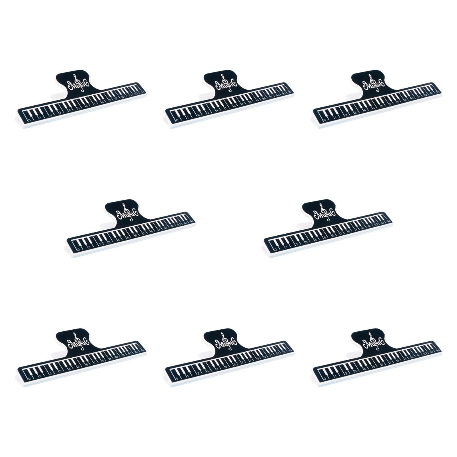 MERIGLARE 8 Pcs Pince pour Partitions Pratique pour la Parole Journaux Partitions de Musique Noir