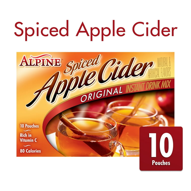 3 pack) Alpine Spiced Cider Original Powdered Drink Mix, Apple
