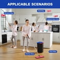 thumbnail image 5 of JOYMOOP Mop and Bucket Set for Home, Hands-Free Self-Cleaning System, with 3 Reusable Microfiber Mop Pads, Suitable for Floor Cleaning and Wall Cleaner - Black+Red+Slate Blue, 5 of 9