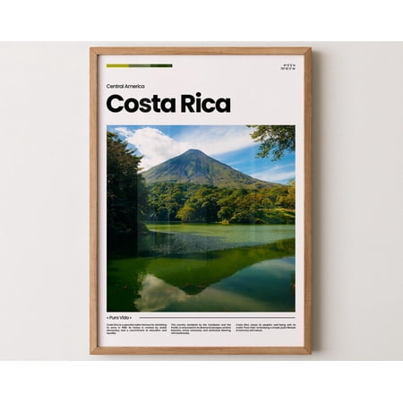 Costa Rica Poster, Costa Rica Print, Costa Rica Photo, Costa Rica Art, Central America Poster, Central America Print, Travel Poster Gift, 8x12 UNFRAMED