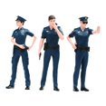 thumbnail image 2 of LeeQinersw 3 Pieces 1/18 Scale Police Figures Mini Resin Figurines for Gift DIY Project, 2 of 9