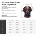 thumbnail image 5 of Goofa Dreamy Jester Under Stars Printed Men's Casual Short-sleeved Shirt,Lightweight Breathable Button-down,Summer Casual men's top,Versatile Fashion shirt-4X-Large, 5 of 7
