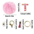 thumbnail image 5 of Initial Letter Keychain - Letter Keychain Bag Accessories for Women Backpack Purse Bag Charms for Handbags Initial Keychains for Women, 5 of 5