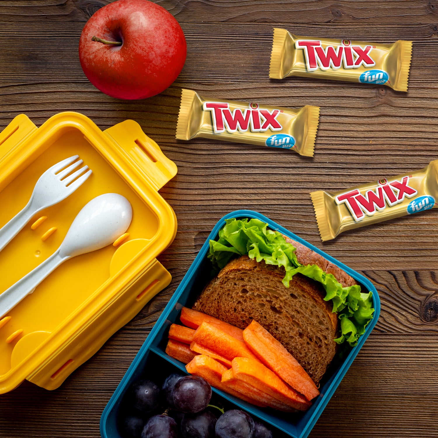 Twix Fun Size Caramel Chocolate Bars - 10 Ct
