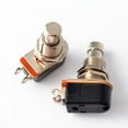 thumbnail image 2 of 5Set Metal Guitar Effects Pedal Button for Electric Guitar and Bass Rectangular Foot Switch Momentary Type, 2 of 9