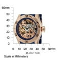 thumbnail image 3 of Invicta Men's Sea Spider Mechanical Rose Gold Skeletonized Dial 18k rose Gold Plated & Blue Polyurethane, 3 of 4