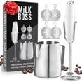 thumbnail image 1 of Juego Completo de Espumador de Leche Milk Boss Ultra Mejorado con Soporte en Mini Licuadora de Mano Milk Boss NA, 1 of 5