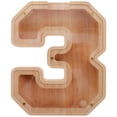 thumbnail image 1 of GOOHOCHY Alcancía de madera irrompible para niños, caja de ahorro con forma de figura, 1 of 8