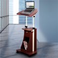 thumbnail image 2 of Scranton Chariot Ordinateur Portable Réglable en Hauteur & Co en Chocolat, 2 of 8