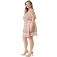 thumbnail image 4 of Jessica Simpson Women's and Women's Plus Amelia Ruffle Short Dress, 4 of 4