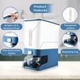 thumbnail image 7 of 25Lbs Rice Dispensers, Oyajia Large Grain Container Storage with Lid Measuring Cylinder Moisture Proof Household Cereal Dispenser Bucket for Kitchen, 7 of 7