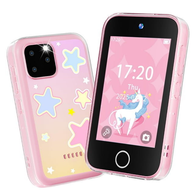 Smartphone FKATEEN Kids con pantalla táctil de 3.5 pulgadas y cámara dual para niñas de 3 a 8 años