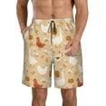 thumbnail image 1 of Sikiie Autumn and Thanksgiving Print Men's Beach Shorts, High Elastic Quick-drying Shorts - with Drawstring and Slip Pockets, Suitable for Beach, Sports, Vacation-XX-Large, 1 of 6