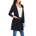 thumbnail image 5 of SAYFUT Women's Open Front Knitted Cardigan Sweater Black Long Cardigan Plus Size Sweaters S-3XL, 5 of 7