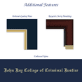 thumbnail image 3 of Framerly - John Jay Criminal Justice Diploma Frame with Navy and Gold Mat, 3 of 9