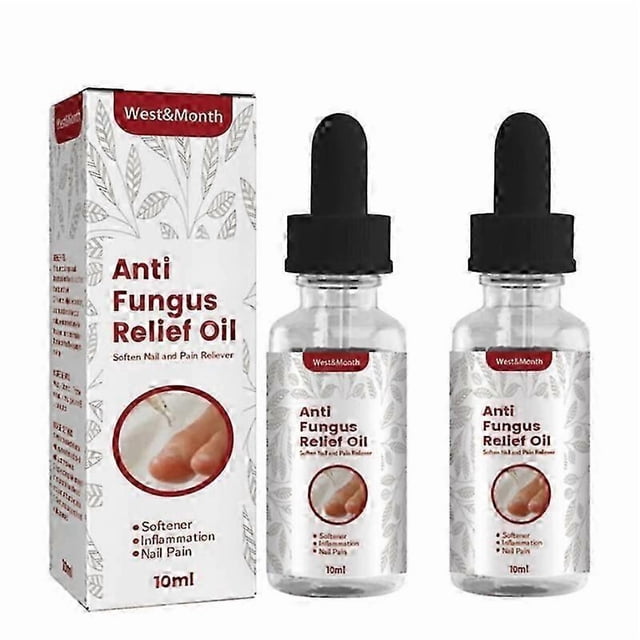 2pcs WEST & MONTH Antifungal Soothing Oil Foot Care Tool Inner Nail Repair Essence Pedicure Nail Whitening Anti-fungal Essential Oil