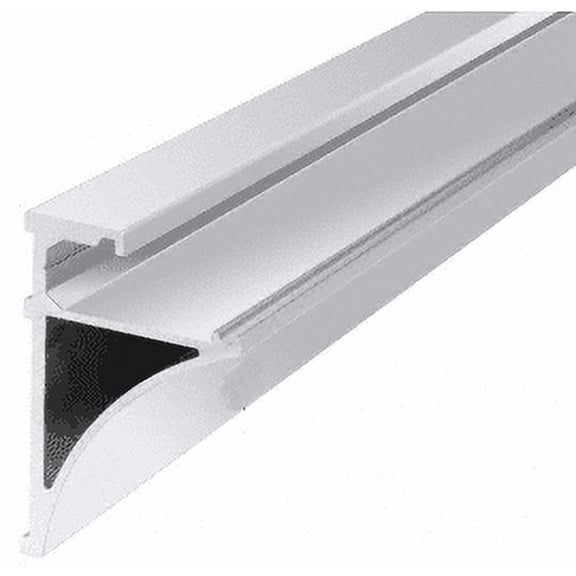 CRL SE1496BA Brite Anodized 96" Aluminum Shelving Extrusion for 1/4" Glass