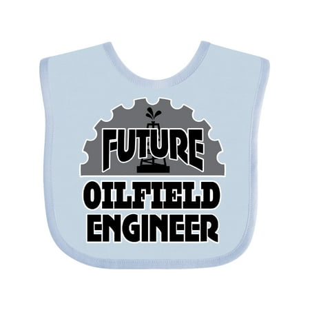 Inktastic Future Oilfield Engineer Boys or Girls Baby Bib