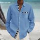 thumbnail image 1 of Camisa de solapa con estampado geométrico para hombre, camisa de manga larga con botones, informal, de negocios, de moda, para fiestas, de alta calidad, 6XL, 1 of 6
