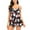 Black-B, variant on Penkiiy Tankini Swimsuits for Women Two Piece Bathing Suits Tankini Top with Boyshorts Swimwear for Women M White