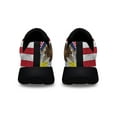 thumbnail image 4 of Illinois And American flag Shoes Sneakers for Women Men Black Size 3.5, 4 of 7
