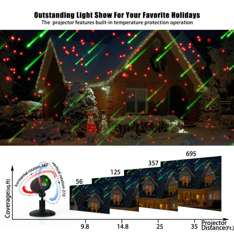 christmas light shower projector