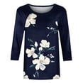thumbnail image 2 of Cilsoka White Tshirts for Women Cropped Business Casual Tops for Women Petite Graphic Tees for Women Vintage Blouses for Women Casual Long Sleeve My Orders past Orders, 2 of 5