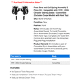 thumbnail image 2 of Front Strut and Coil Spring Assembly 2 Piece Kit - Compatible with 1999 - 2006 Chrysler Sebring Sedan / Convertible (Excludes Coupe Models with Hard Top) 2000 2001 2002 2003 2004 2005, 2 of 2