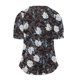 thumbnail image 5 of Camiseta de manga corta suelta con cuello en V y estampado calado informal a la moda para mujer Pompotops hkajfhjk467934, 5 of 5