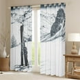 thumbnail image 2 of jejeloiu Skiing Sports Black Out Curtains,Snowboard Curtains Pack of 2 (42x63 Each),Gray White Bedroom Curtains For Boys Girls,Ultra Soft Home Decor, 2 of 6