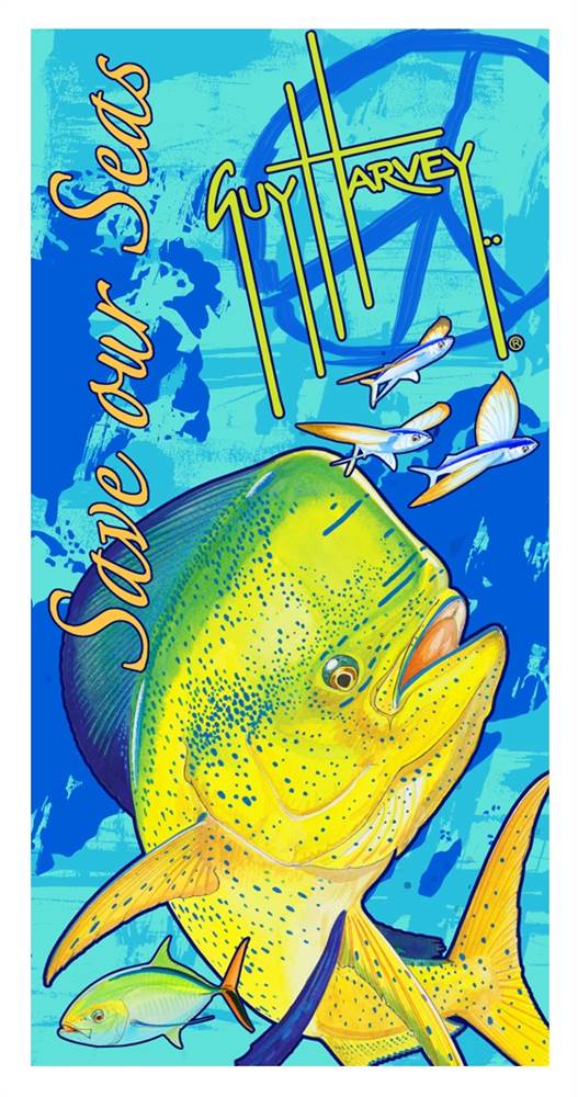 Guy Harvey Sea Towel with Dorado Design 