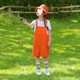 thumbnail image 2 of Mercatoo Toddler Overalls Shorts Boy Girl Solid Color Sleeveless Suspender Romper Kids Cute Short Bib Jumpsuit Summer Clothes, 2 of 7