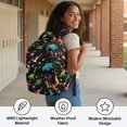 thumbnail image 4 of Aplkyhs Galaxy Dinosaurs Kids Backpack Set 4Pcs with Lunch Bag Pen Bag Set and Water Bottle Case Cover Large Capacity Lunch Box for Elementary School Students, 4 of 7
