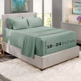 thumbnail image 2 of Juego de sábanas Hearth & Harbor Luxury Soft Split King Green, 2 of 8