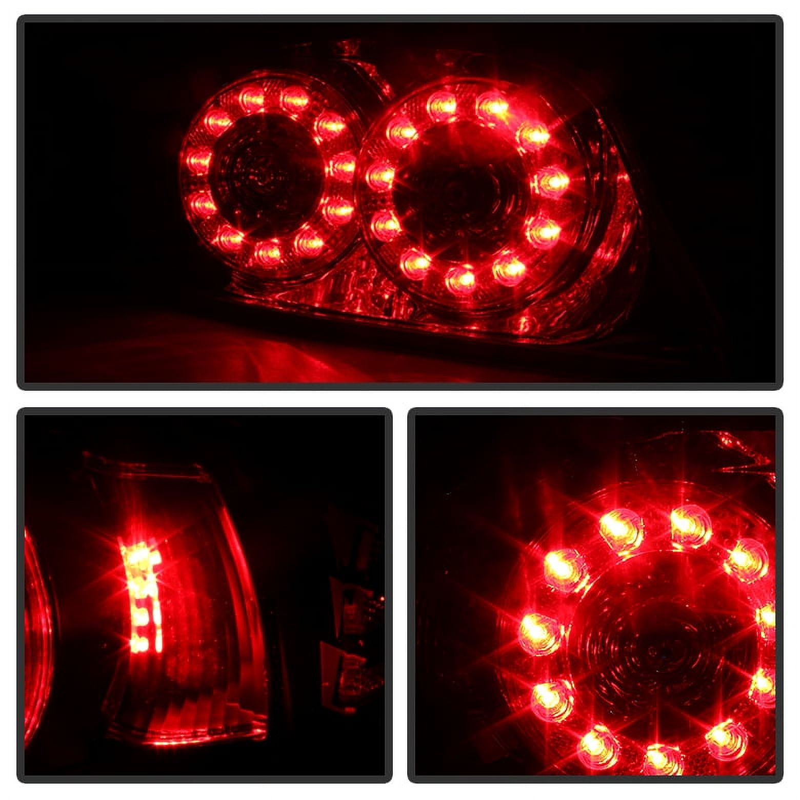 AKKON - For 2004-2008 Mazda RX-8 RX8 SE3P Smoked Lens Dual LED Round Brake Signal Tail Light Assembly L+R