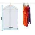 thumbnail image 3 of Plixio 40" Clear Garment Bags Suit Bag for Travel & Clothing Storage for Dresses (Clear, 5 Pack), 3 of 4