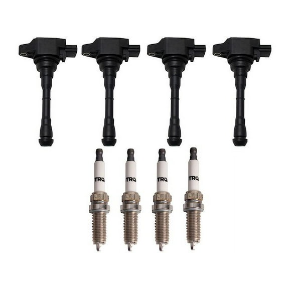 Ignition Coil and Spark Plug Kit 8 Piece - Compatible with 2011 - 2017 Nissan Juke 2012 2013 2014 2015 2016