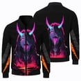 thumbnail image 5 of Chaqueta de invierno para hombre, cortavientos, moda, estampado de personajes de dibujos animados en 3D, chaqueta de vuelo, ropa deportiva para exteriores para correr para hombre, 5 of 5