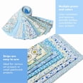thumbnail image 2 of 40PCS Cotton Quilting Fabric, 2.5x19.69 Inch Quilting Strips Pre-Cut Strips Quilting Strips for Quilting, Crafting, and Sewing, with 20 Assorted Floral Prints (Blue), 2 of 11