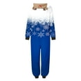 thumbnail image 6 of Odeerbi Matching Family Christmas Pajamas Sets Parent-Child Xmas Warm Hooded Jumpsuit Printed Home Wear Set Loungewear Sleepwear Jammies for Mom, 6 of 7