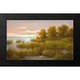 thumbnail image 2 of Fasani 14x10 Black Modern Framed Museum Art Print Titled - MISTY LAKE I, 2 of 5