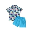 thumbnail image 1 of Faithtur Ensemble Pantalon Garçon, Chemise à Manches Courtes à Col Pastèque/ Cocotier + Short, 1 of 9