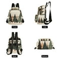 thumbnail image 4 of FORMRS Mini Backpack Purse for Women Travel Daypack Casual Shoulder Bag, Beige Christmas Trees, 4 of 7