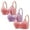 Pink, variant on WREESH 3 Pack Push-Up Bra Adaptive Bra Women Embroidered Glossy Comfortable Breathable Bra Underwear No Rims Lift Padded Bra Underwear Beige